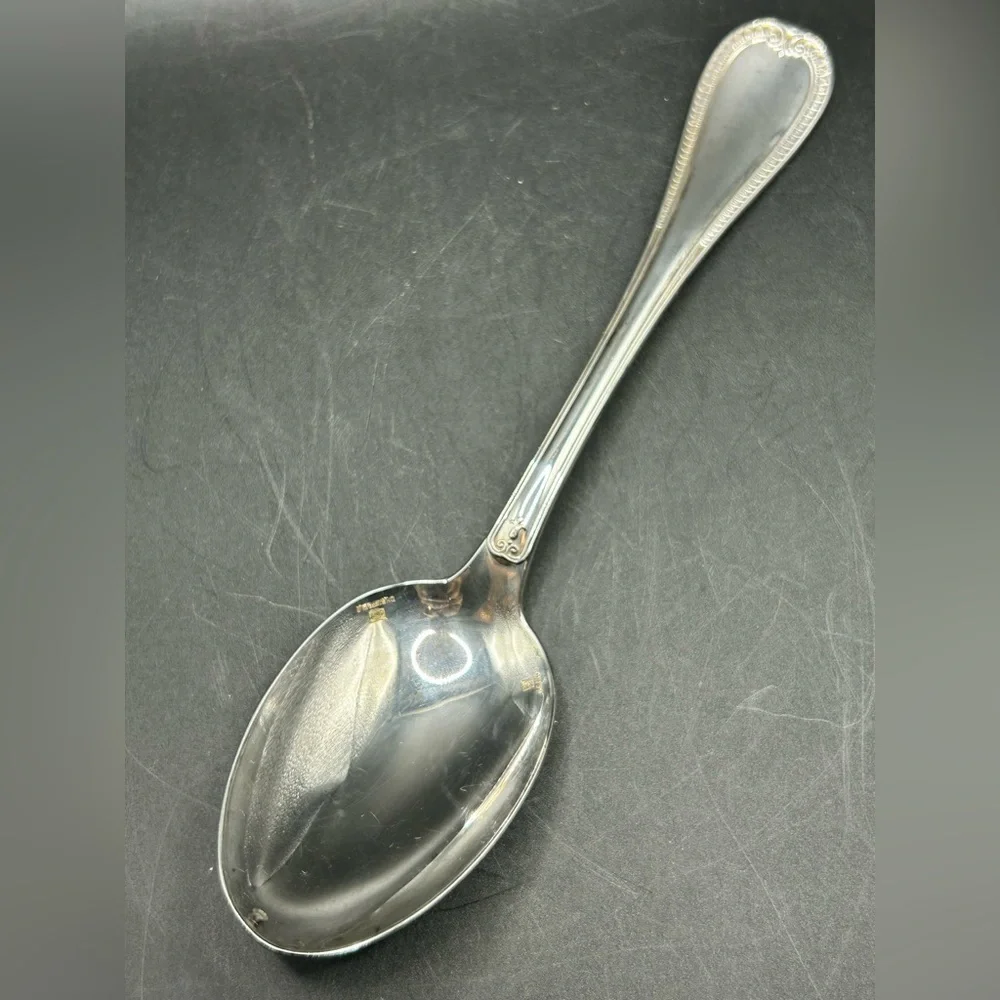 Christofle France Malmaison Vintage Silver Plated Spoon, French Flatware